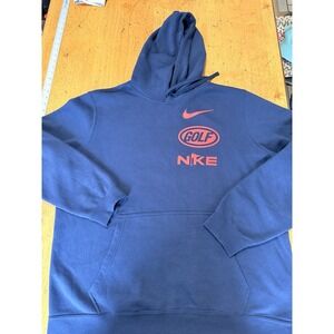 Nike Golf Hoodie Mens XL Blue Long Sleeve Drawstring Hoodie